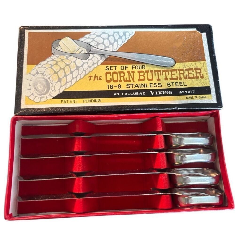 The Corn Butterer 19-8 Stainless Steel Set Of Four Japan
